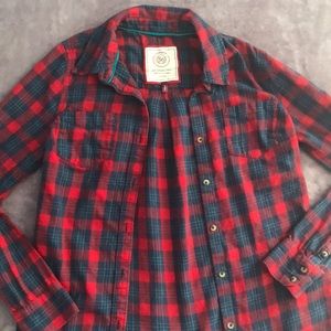 Plaid Flannel Button down Shirt